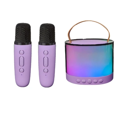 Mini Bluetooth Karaoke trẻ em 2 micrô Đèn LED âm thanh ma thuật, loa không dây 299.999₫ 10
