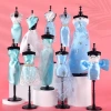 Mini búp bê đứng nhựa giá để váy - Giá 50.945 VND, thích hợp cho mô hình búp bê 4