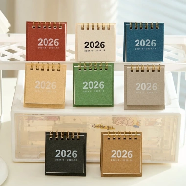 Mini Lịch 2.026 Macaron Sáng Tạo - Lịch Đồ Dùng Văn Phòng Để Bàn, Giá Ưu Đãi 27K