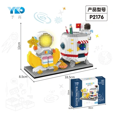 Mini mô hình lắp ráp phi hành gia - Đồ chơi chú cáo hoạt hình dễ thương, giảm 21% 457.757₫