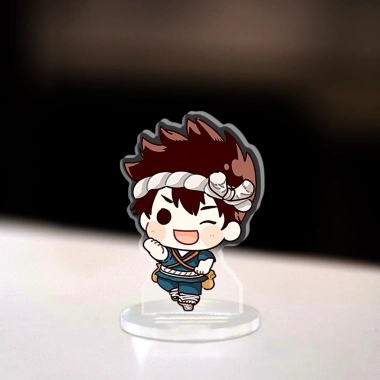 Mini móc khóa Dr Stone Senku Yuzuriha Hyoga Chibi Mica - Trang trí học tập, balo - 10.000₫