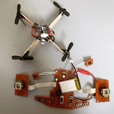 Mini Quad Drone Flycam Tự Lắp Ráp - Điều Khiển 1S 3.7V, Giá Chỉ 55.000₫