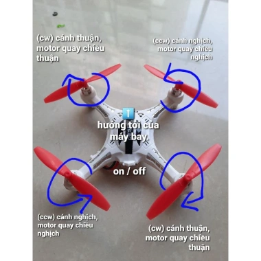 Mini Quad Drone Flycam Tự Lắp Ráp - Điều Khiển 1S 3.7V, Giá Chỉ 55.000₫ 5