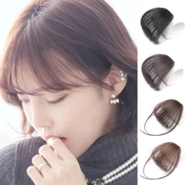 Mini See-through Bangs Tóc Giả Traceless Thực Tế - Clip Đẹp Giá 30k 2