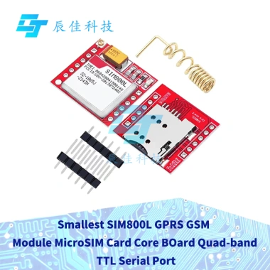 Mini SIM800L GPRS GSM Module 1-5, Quad-band, TTL, Cổng Nối Tiếp, Không Dây, Tự Lắp Đặt