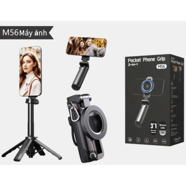 Mini Tripod Selfie 3 in 1 M56 - Gậy tự sướng điều khiển từ xa, ổn định di động, du lịch 210.000 VND 2 Mini Tripod Selfie 3 in 1 M56 - Gậy tự sướng điều khiển từ xa, ổn định di động, du lịch 210.000 VND 2