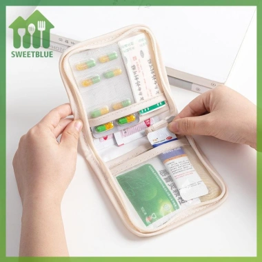 Mini túi y tế gập mở, khóa kéo - Túi sơ cứu du lịch ngoài trời, thiết yếu 69.850đ