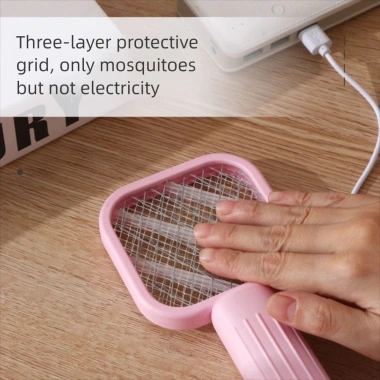 Mini USB Vợt muỗi côn trùng điện - Đèn UV lưới an ninh, chống rơi, diệt muỗi gia đình, chỉ 49.900₫ 7