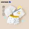 Minibala 3 Gói Mùa Hè Bé Trai Quần Lót Hút Mồ Hôi Thoáng Khí Không Lắc Tay Ngắn 192k