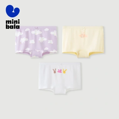 Minibala 3 Gói Quần Lót Bé Gái Cotton Nguyên Chất Flat Bottom An Toàn Không Kẹp Giá Ưu Đãi 239.760₫ 5