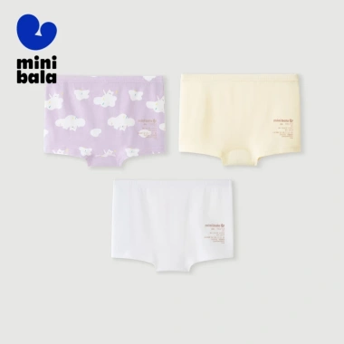Minibala 3 Gói Quần Lót Bé Gái Cotton Nguyên Chất Flat Bottom An Toàn Không Kẹp Giá Ưu Đãi 239.760₫ 6