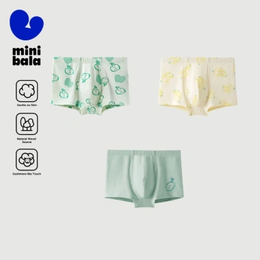 Minibala 3 Gói Quần Lót Bé Trai Cotton Thoáng Khí Thoải Mái Ưu Đãi 239.760₫