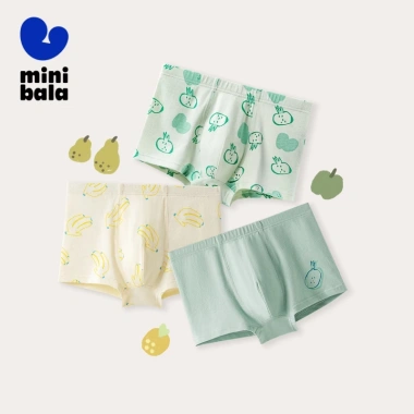 Minibala 3 Gói Quần Lót Bé Trai Cotton Thoáng Khí Thoải Mái Ưu Đãi 239.760₫