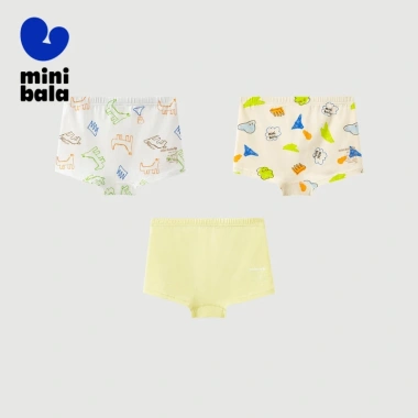 Minibala 3 Gói Quần Lót Bé Trai Cotton Thoáng Khí Thoải Mái Ưu Đãi 239.760₫