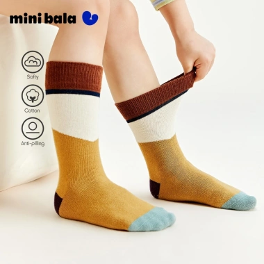 Minibala 3 Gói Tất Cotton Co Giãn Thoáng Khí Bé Trai, Bé Gái Mùa Hè - Giá 167.400đ