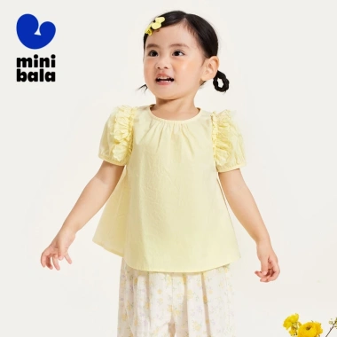 Minibala áo sơ mi bé gái mùa hè cotton mềm mại tay ngắn – Giá ưu đãi 315.360₫ 2
