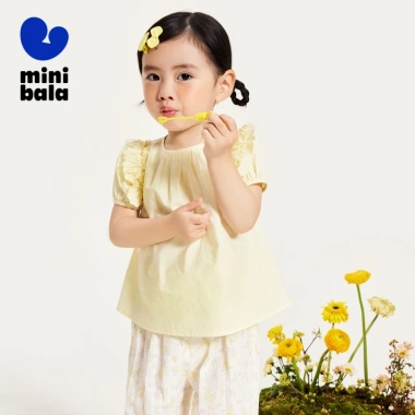 Minibala áo sơ mi bé gái mùa hè cotton mềm mại tay ngắn – Giá ưu đãi 315.360₫ 3