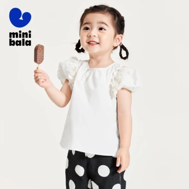 Minibala áo sơ mi bé gái mùa hè cotton mềm mại tay ngắn – Giá ưu đãi 315.360₫ 5