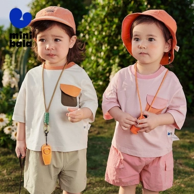 Minibala Áo Thun Mùa Hè Bé Trai và Bé Gái Tay Ngắn Không Dính Nhanh Khô - Giá ưu đãi 376.920 VND
