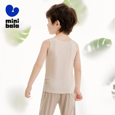 Minibala Áo Vest Mùa Hè Thoáng Khí Modal cho Bé Trai và Bé Gái - Thấm Hút Mồ Hôi, Giá 143.640 VND 3