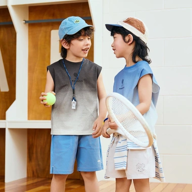 Minibala Bé Trai Không Tay Mùa Hè Dây Buộc Cotton Thân Thiện Da, Đế Thoáng Khí - Giảm 22% 2