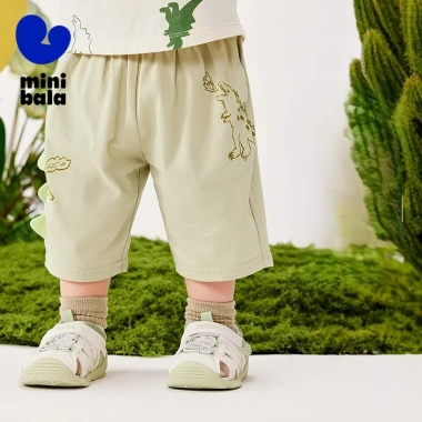 Minibala bé trai mùa hè chống ẩm nhanh khô, quần crop rời thoáng khí dễ thương