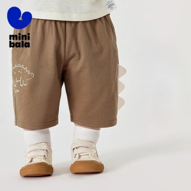 Minibala bé trai mùa hè chống ẩm nhanh khô, quần crop rời thoáng khí dễ thương