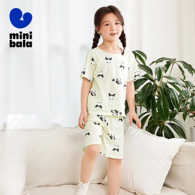 Minibala Bộ Đồ Ngủ Cotton Nguyên Chất Thân Thiện Da Unisex, Thoáng Khí, Giá 355.320 VND