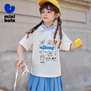Minibala Cha Mẹ-Con Tập Đi - Áo Thun Tay Ngắn Lớp Thoải Mái Đa Năng Giá 314.280đ 7