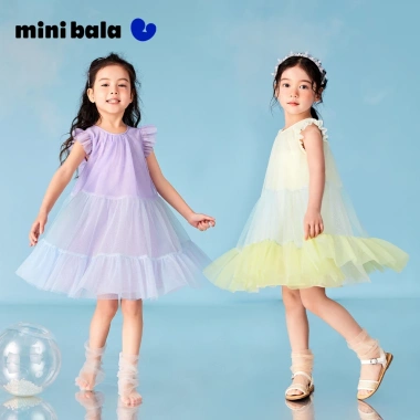 Minibala Đầm Cotton Bé Gái Mùa Hè Gạc Shag Rời Thời Trang Giá 651.240 VND