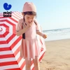 Minibala Đồ bơi một mảnh bé gái - Mũ bơi chống nắng co giãn mùa hè 2