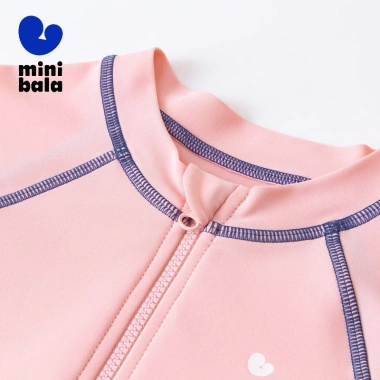 Minibala Đồ bơi một mảnh bé gái - Mũ bơi chống nắng co giãn mùa hè