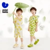 Minibala Đồ Ngủ Cotton Mỏng Thoáng Khí Cho Bé Trai & Bé Gái Mùa Hè - Giá 288k 4