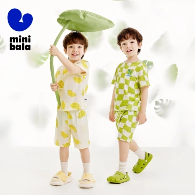 Minibala Đồ Ngủ Cotton Mỏng Thoáng Khí Cho Bé Trai & Bé Gái Mùa Hè - Giá 288k 4