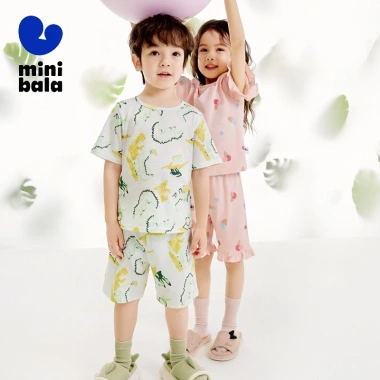 Minibala Đồ Ngủ Cotton Mỏng Thoáng Khí Cho Bé Trai & Bé Gái Mùa Hè - Giá 288k 6