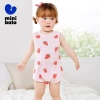 Minibala Romper Bé Trai và Bé Gái Lưới Thoáng Khí Tam Giác Bò Một Mảnh Mùa Hè Không Dính 4