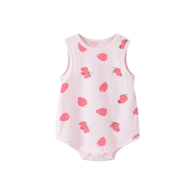 Minibala Romper Bé Trai và Bé Gái Lưới Thoáng Khí Tam Giác Bò Một Mảnh Mùa Hè Không Dính