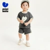 Minibala Tay Ngắn Cotton Mùa Hè 2.024 Cho Bé Trai và Bé Gái Đồ Mới Thoải Mãn 3
