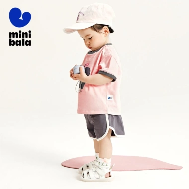 Minibala Tay Ngắn Cotton Mùa Hè 2.024 Cho Bé Trai và Bé Gái Đồ Mới Thoải Mãn 6