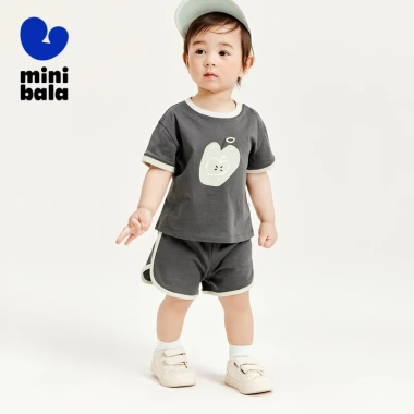 Minibala Tay Ngắn Cotton Mùa Hè 2.024 Cho Bé Trai và Bé Gái Đồ Mới Thoải Mãn 10