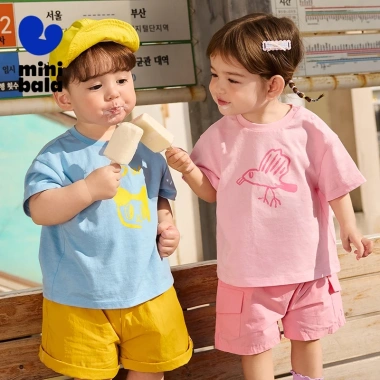 Minibala Unisex Áo Thun Nữ Tay Ngắn – Thoáng Mát Mùa Hè, Trẻ Sơ Sinh, 235.440₫ 2