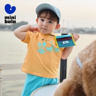 Minibala Unisex Áo Thun Nữ Tay Ngắn – Thoáng Mát Mùa Hè, Trẻ Sơ Sinh, 235.440₫ 7