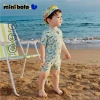 Minibala UPF50 Đồ Bơi Bé Trai Tay Ngắn 1 Mảnh & Mũ Bơi Mùa Hè Giá Ưu Đãi 533k
