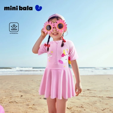 Minibala Váy Áo Tắm Bé Gái Mùa Hè Đàn Hồi Cao Chống Nắng - Giá 482.760₫