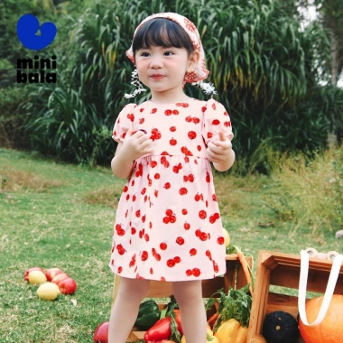 Minibala Váy bé gái tay phồng cotton ngọt ngào, thoải mái – Váy công chúa giá ưu đãi 409.320₫ 6