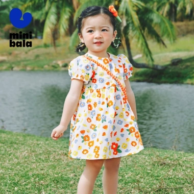 Minibala Váy bé gái tay phồng cotton ngọt ngào, thoải mái – Váy công chúa giá ưu đãi 409.320₫ 8