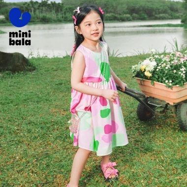 Minibala Xe Tăng Đầm Trẻ Em Đầm Công Chúa Bướm Cotton Ngọt Ngào - Giá 578.880₫