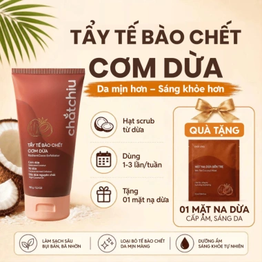 MiniSize Tẩy tế bào chết mặt Chắt Chiu cơm dừa 50ml Dưỡng ẩm, Sáng da, Giá giảm 59.000đ 8