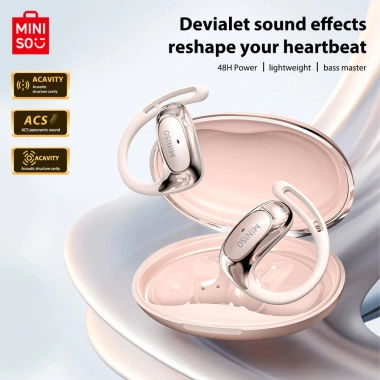 MINISO AI Tai nghe dịch thuật V6.0 Bluetooth HIFI IPX5, âm thanh thể thao - Giá 239k