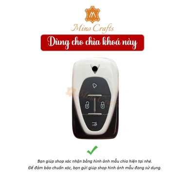 Mino Crafts Bao da chìa khóa VINFAST VF6,7,8,9 da bò thật, khắc tên, chỉ 188.999₫ 2
